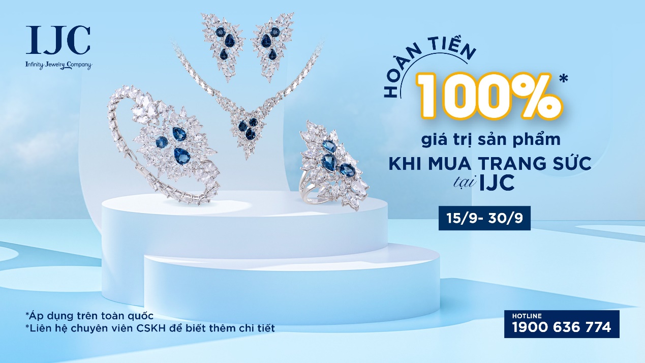 Ho&agrave;n tiền l&ecirc;n đến 100% khi mua trang sức đ&aacute; qu&yacute; của IJC - Ảnh 1.