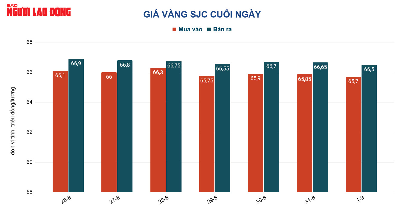 Gi&aacute; v&agrave;ng h&ocirc;m nay 2-9: V&agrave;ng thế giới giảm rất s&acirc;u, USD tăng cao kỷ lục  - Ảnh 2.