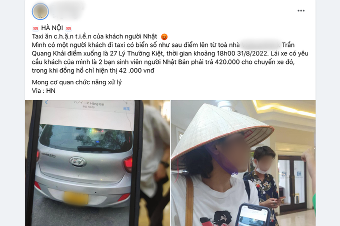 Xác minh thông tin 2 sinh viên Nhật Bản bị "chặt chém" gấp 10 lần khi đi taxi