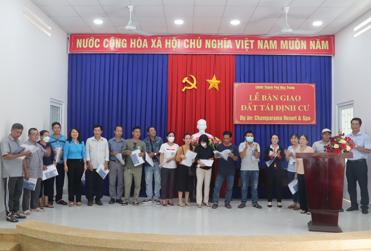 Dự án Champarma Rerort & Spa bàn giao đất tái định cư