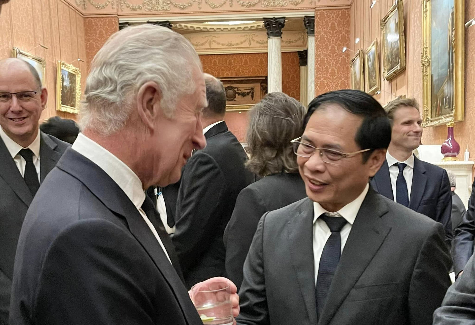 Dự quốc tang Nữ hoàng Anh, Bộ trưởng Ngoại giao Bùi Thanh Sơn gặp Nhà vua Charles III