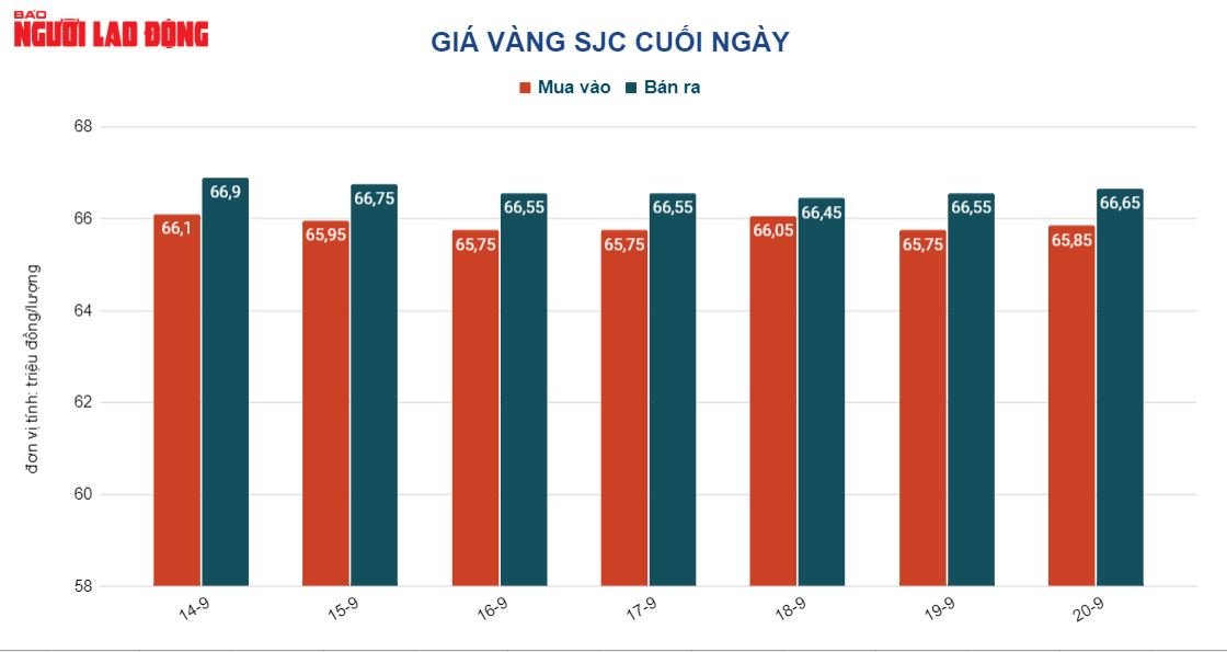 Gi&aacute; v&agrave;ng h&ocirc;m nay 21-9: V&agrave;ng thế giới giảm sốc, trong nước vẫn b&igrave;nh lặng - Ảnh 2.