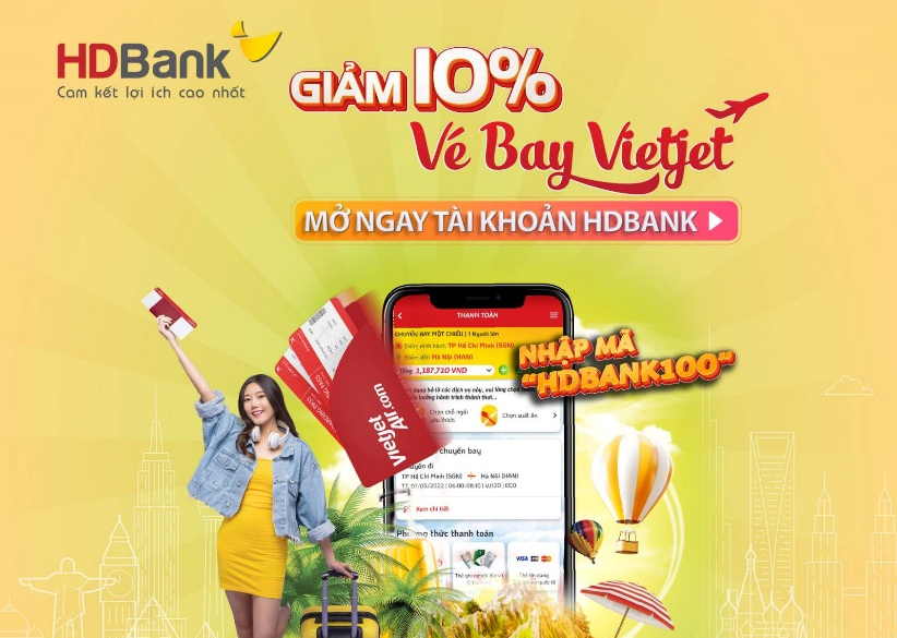 Cùng HDBank đặt vé máy bay giờ nào cũng rẻ