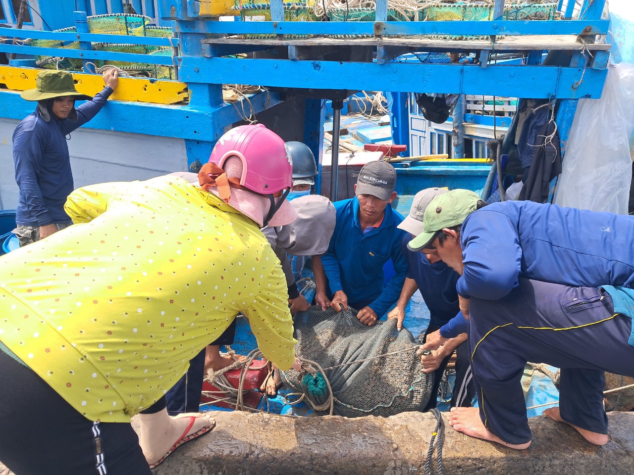 Rập ốc hương tr&ecirc;n biển, thu tiền triệu mỗi đ&ecirc;m - Ảnh 3.
