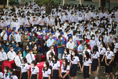 Hơn 1 triệu học sinh TP HCM sẽ đ&oacute;ng mức học ph&iacute; mới ngay trong năm học 2022-2023 Ảnh: HO&Agrave;NG TRIỀU