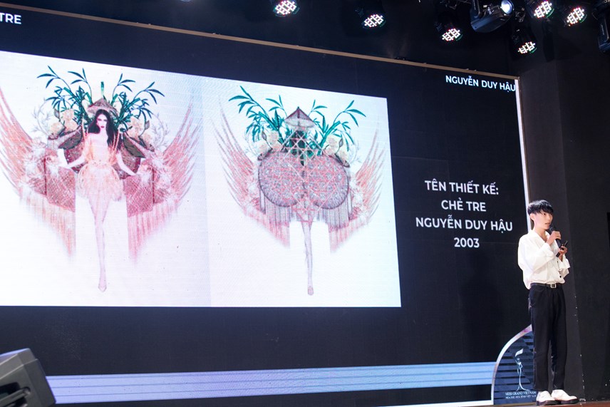 Cho&aacute;ng với những bộ trang phục lạ tại cuộc thi Hoa hậu H&ograve;a b&igrave;nh Việt Nam 2022 - Ảnh 2.