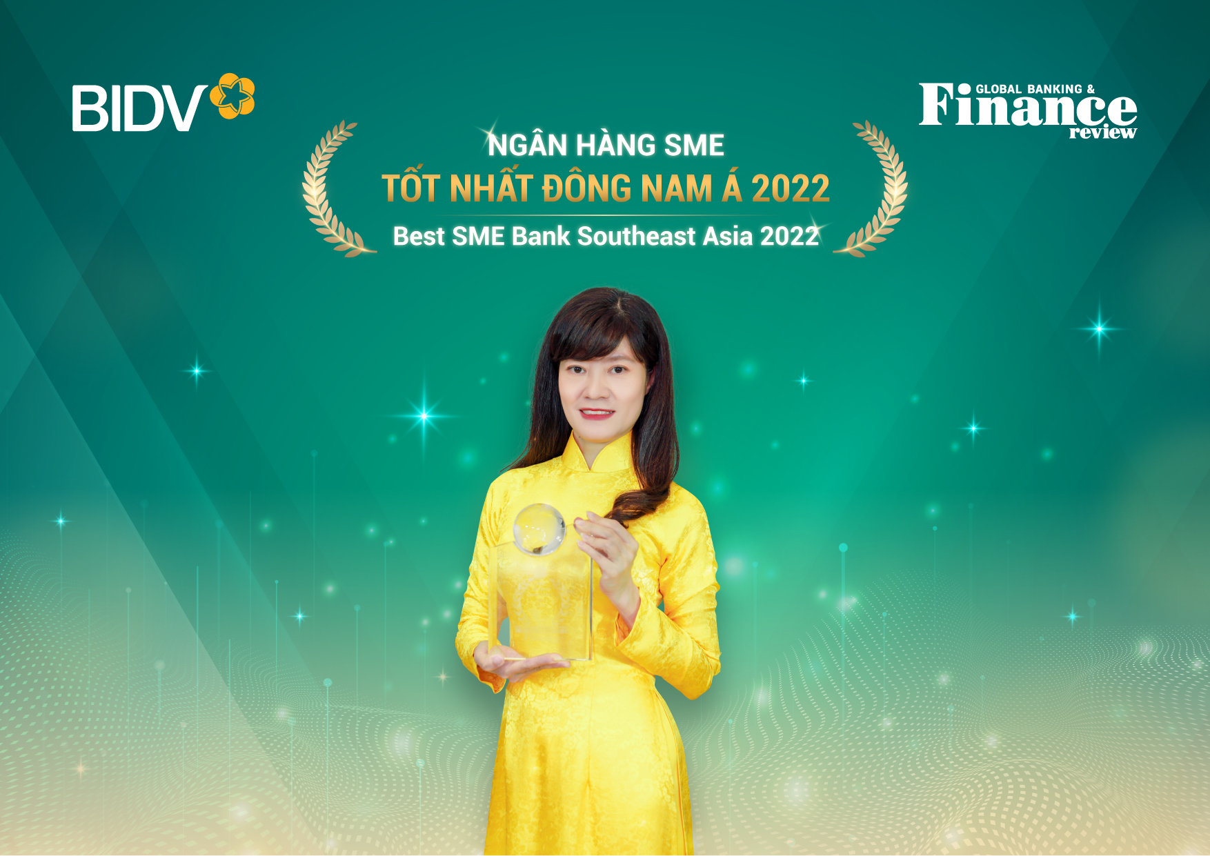 BIDV nhận c&uacute; đ&uacute;p giải thưởng từ Tạp ch&iacute; Global Banking and Finance - Ảnh 1.