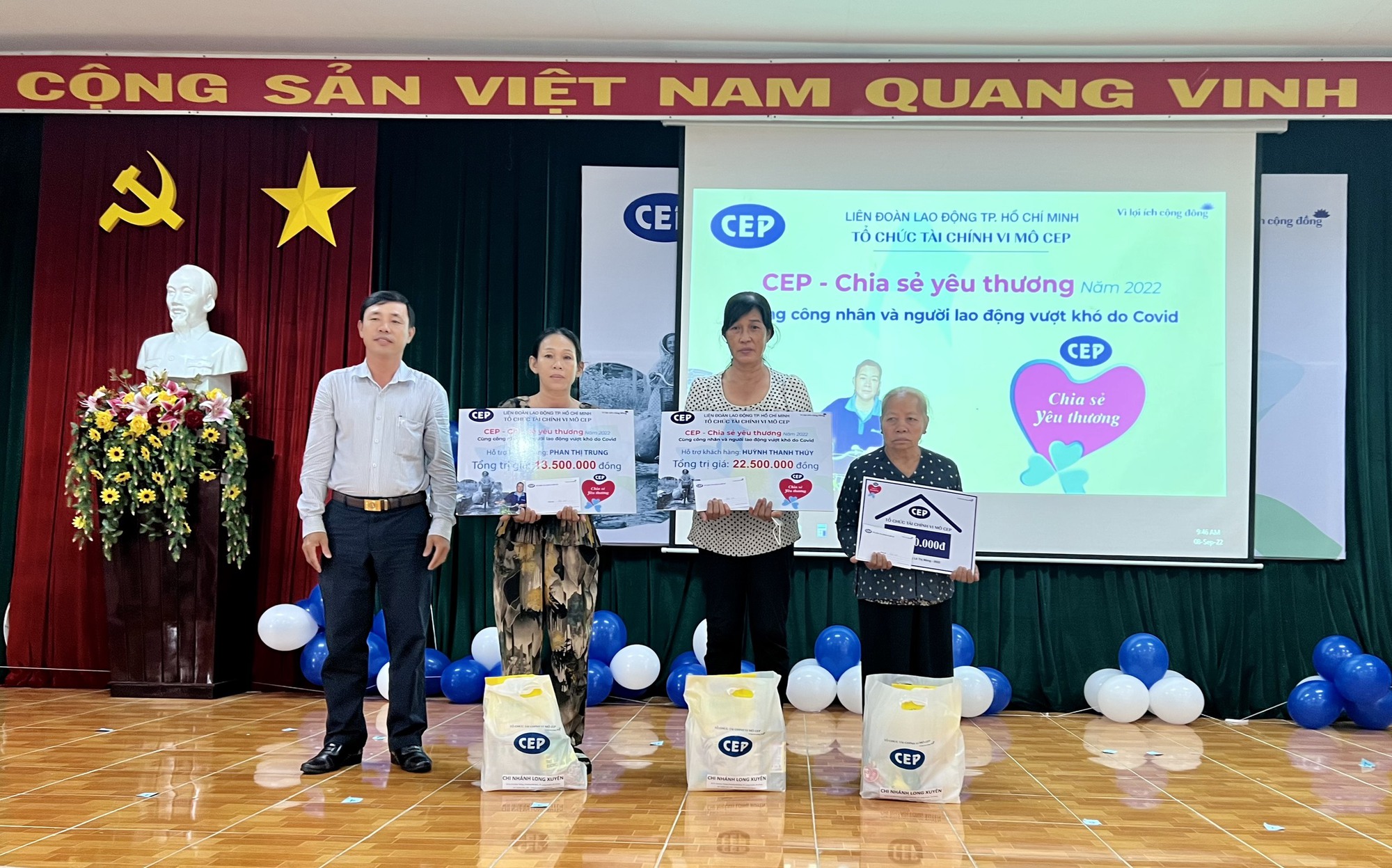 Chuyến xe CEP chia sẻ yêu thương đến với người nghèo tỉnh An Giang