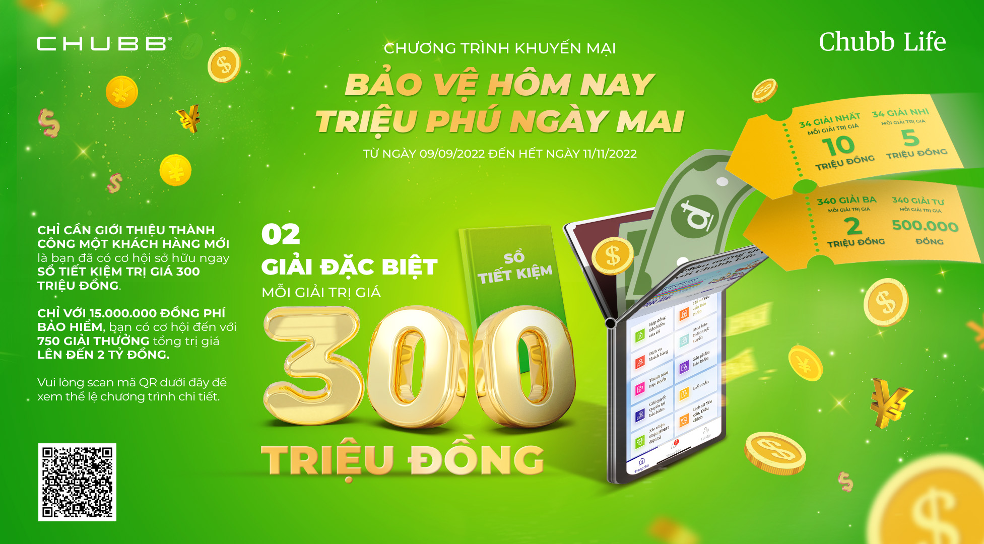 Khách hàng tham gia bảo hiểm, cơ hội sở hữu sổ tiết kiệm 300 triệu đồng - Ảnh 1. Khách hàng tham gia bảo hiểm, cơ hội sở hữu sổ tiết kiệm 300 triệu đồng - Ảnh 1.