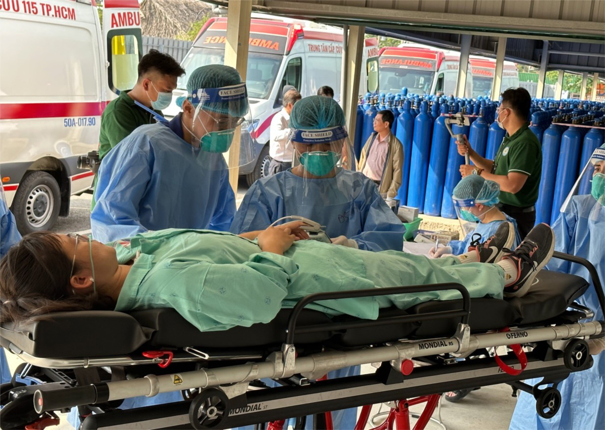 Sở Y tế TP HCM diễn tập kích hoạt Bệnh viện Dã chiến số 13