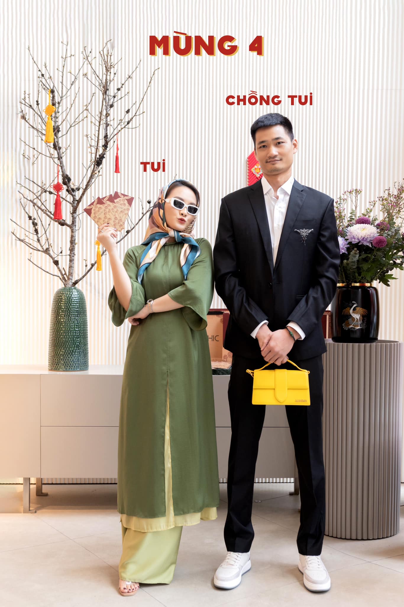 Dàn sao Việt rạng ngời với áo dài Tết - Ảnh 25.