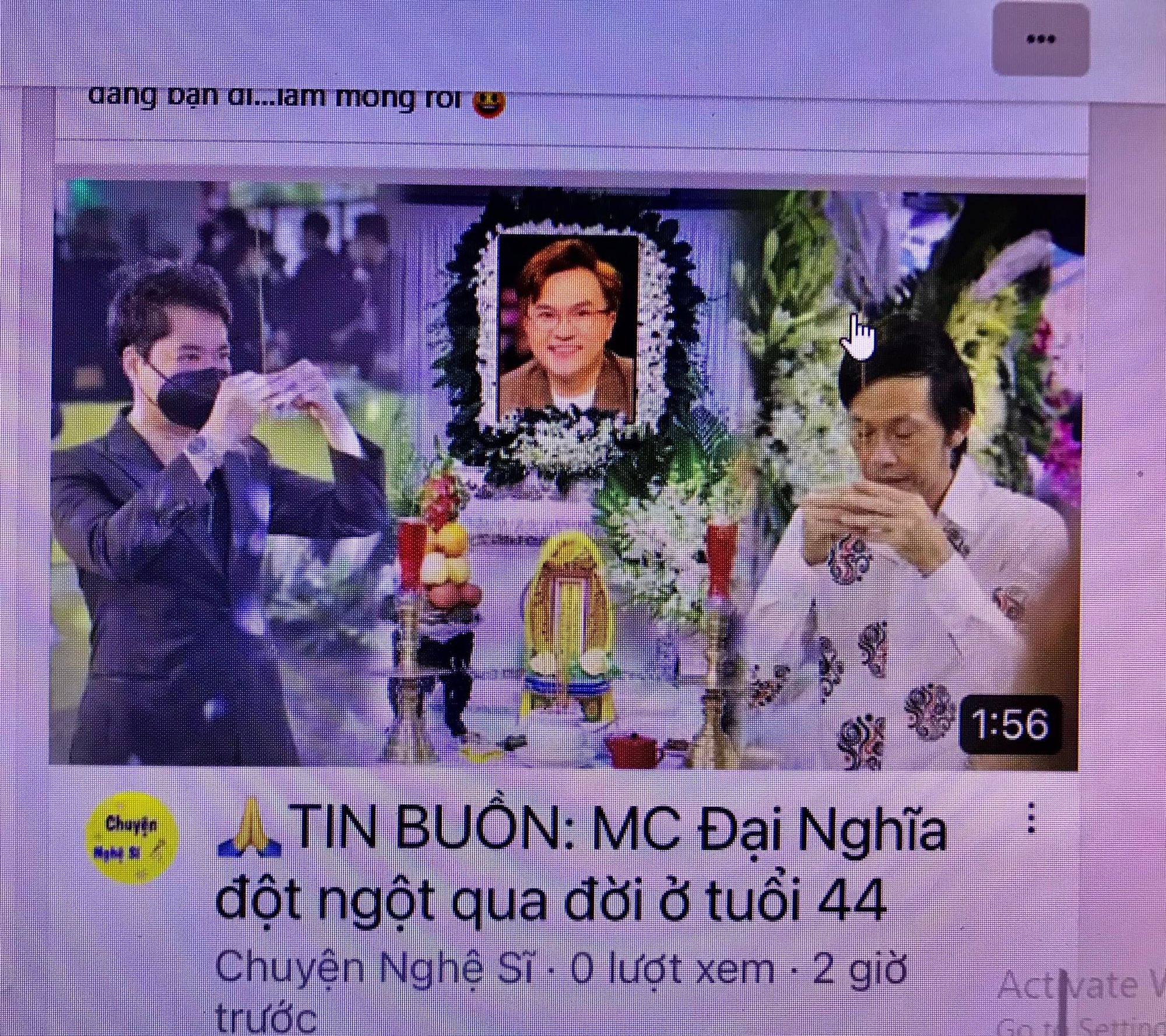 Nghệ sĩ Đại Nghĩa hốt hoảng khi biết mình đã... "qua đời"