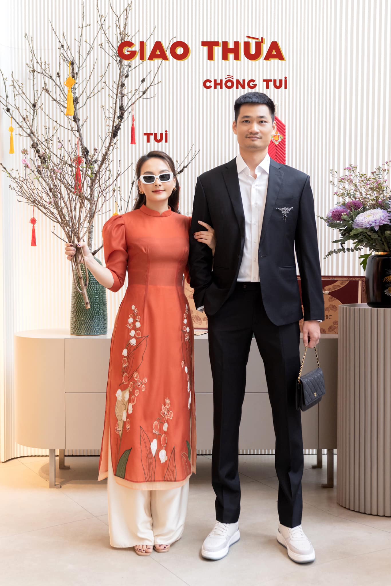 Dàn sao Việt rạng ngời với áo dài Tết - Ảnh 22.
