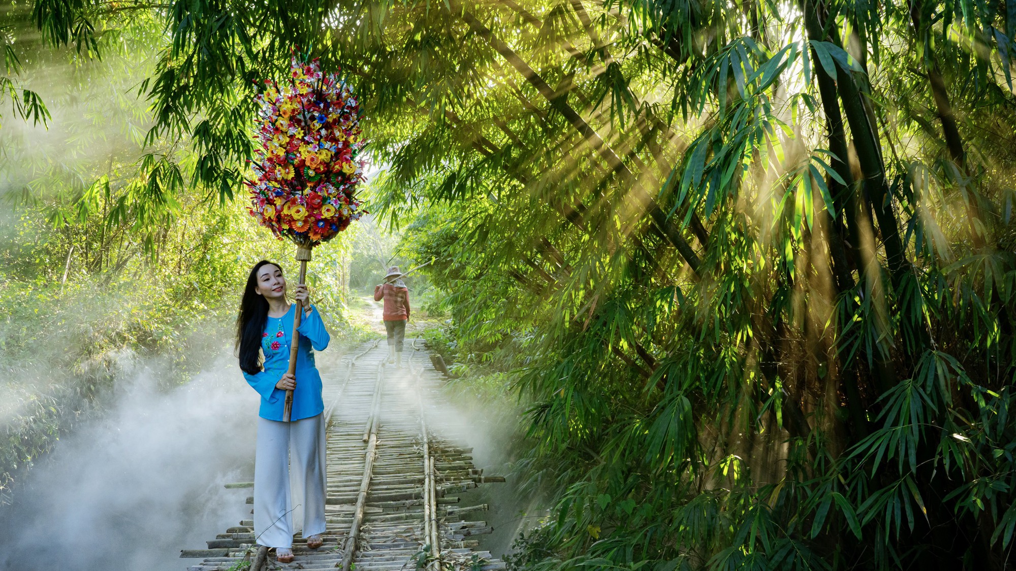 Rộn ràng hoa giấy Thanh Tiên
