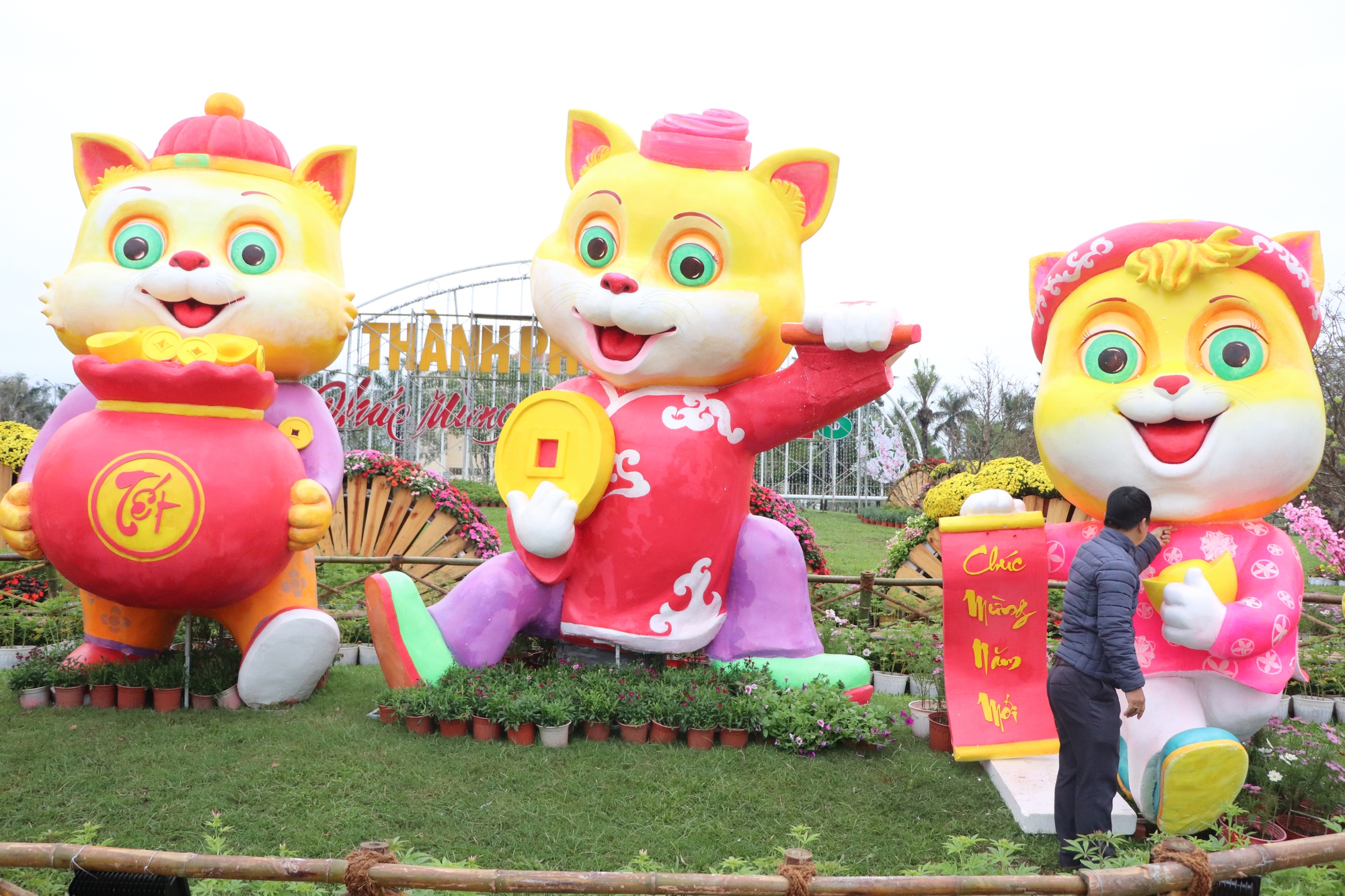 Ngắm Quảng trường Tam Kỳ kho&aacute;c &aacute;o mới rực rỡ sắc hoa ng&agrave;y xu&acirc;n - Ảnh 12.