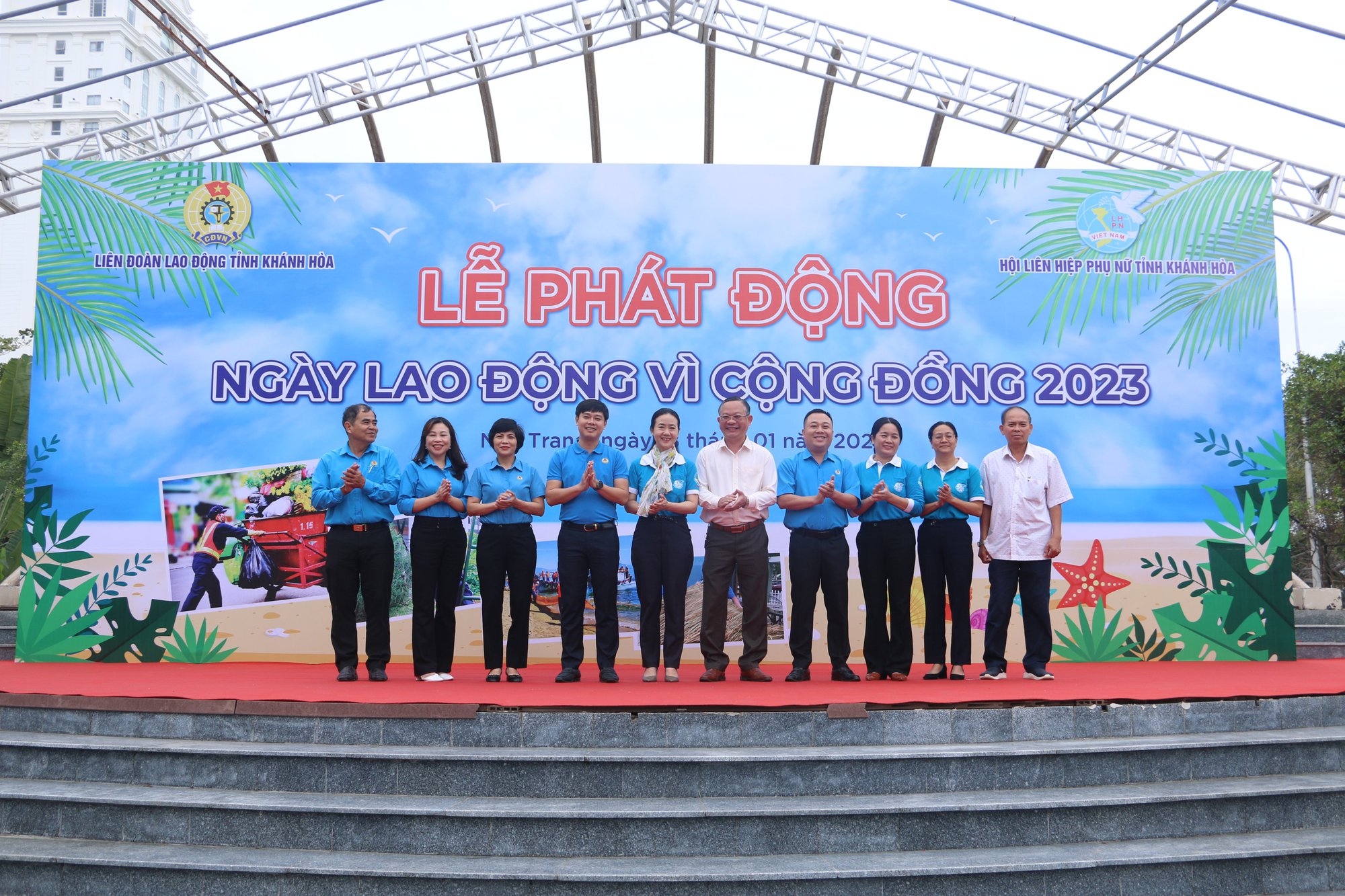 Kh&aacute;nh H&ograve;a: Ph&aacute;t động Ng&agrave;y lao động v&igrave; cộng đồng - Ảnh 1.