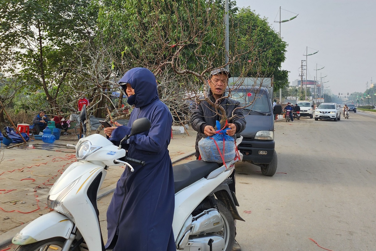 Đ&agrave;o rừng ế ẩm, người b&aacute;n vứt th&agrave;nh đống tr&ecirc;n phố chiều 30 Tết - Ảnh 11.