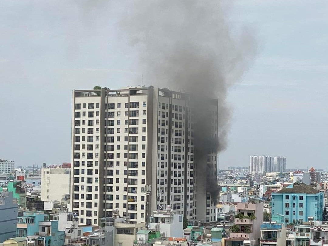 TP HCM: Cháy tại chung cư Asiana