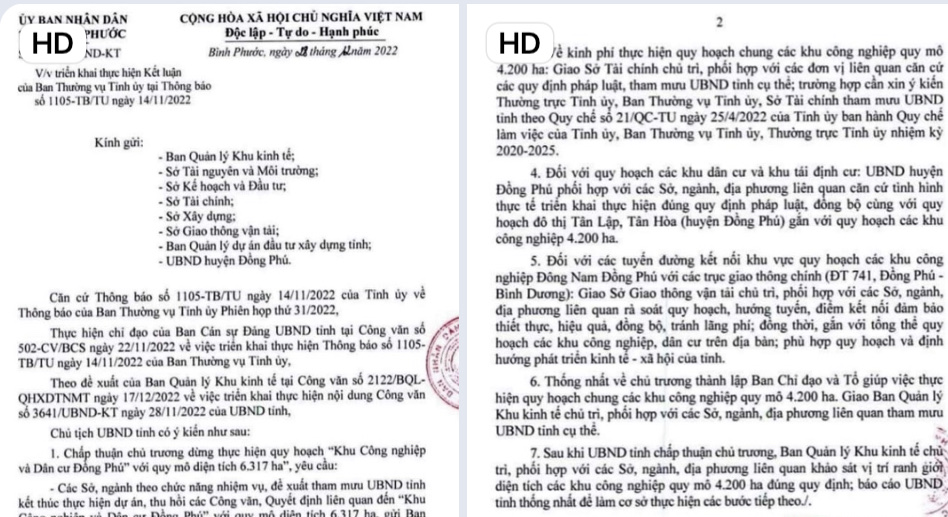 Dừng thực hiện quy hoạch KCN v&agrave; d&acirc;n cư Đồng Ph&uacute; với 6.317ha - Ảnh 2.