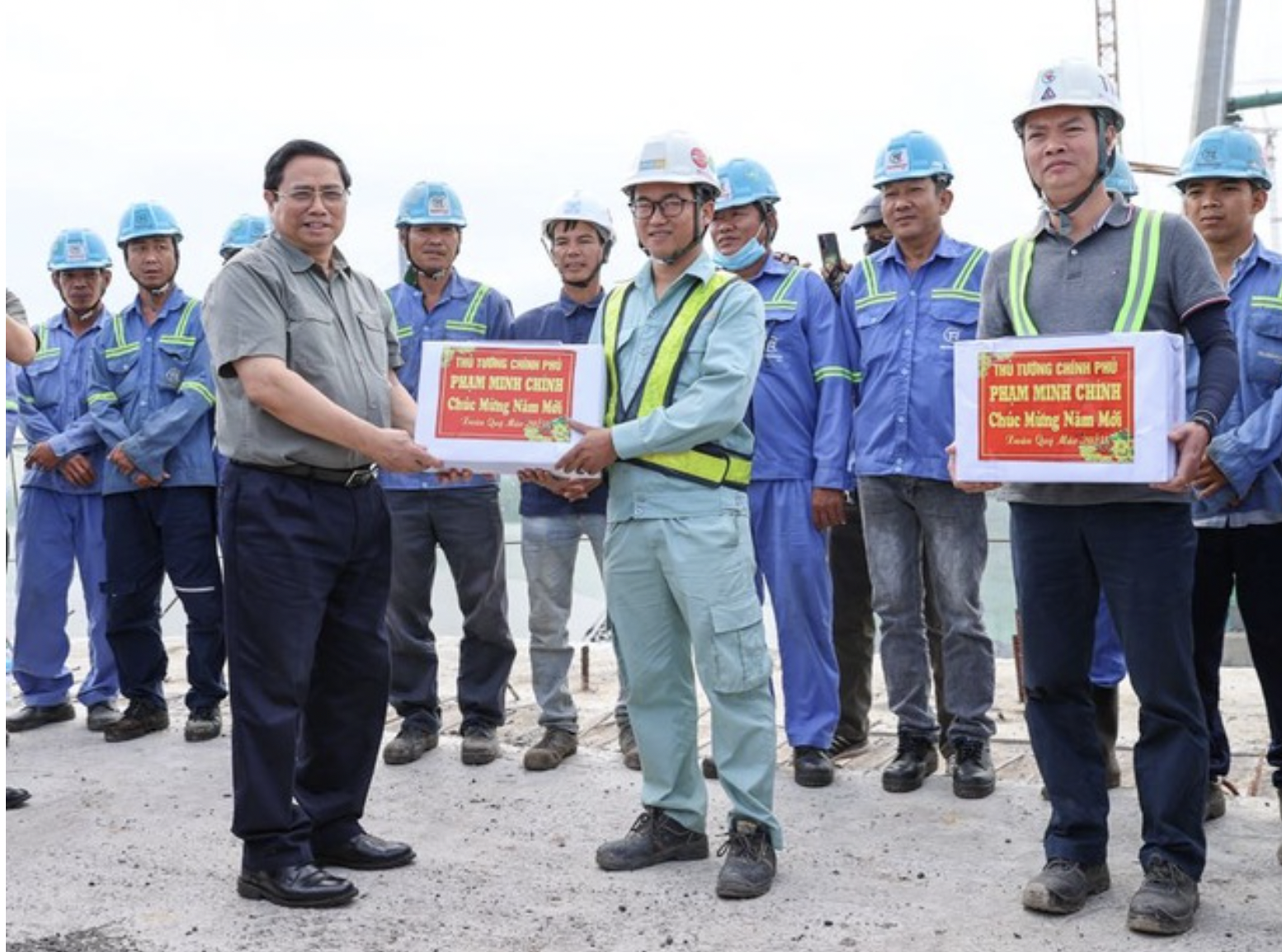Thủ tướng kiểm tra dự &aacute;n cầu Mỹ Thuận 2  - Ảnh 4.