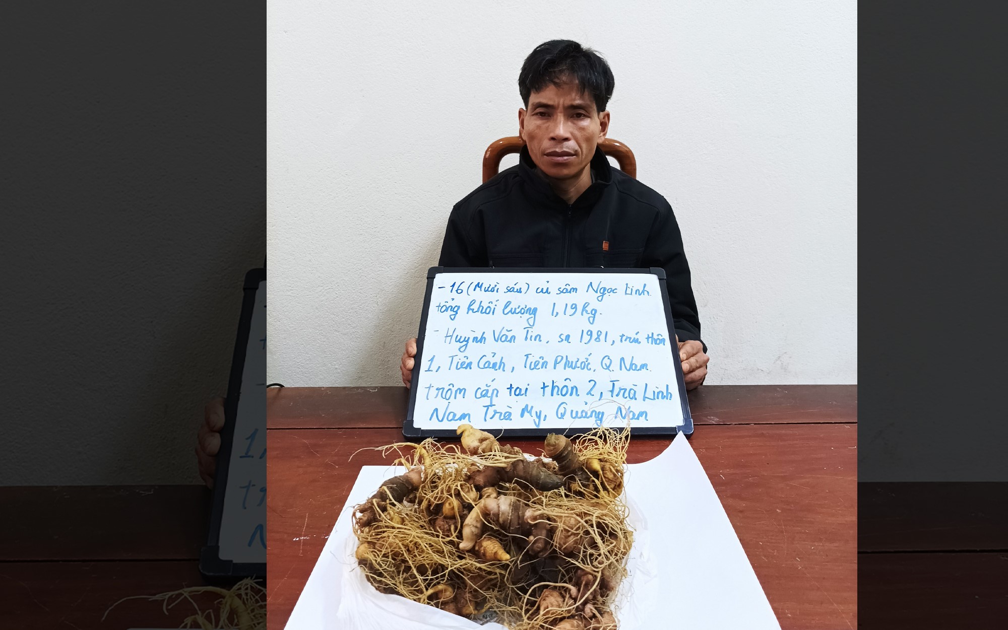 Trộm 1,19 kg sâm Ngọc Linh trị giá hơn 170 triệu đồng