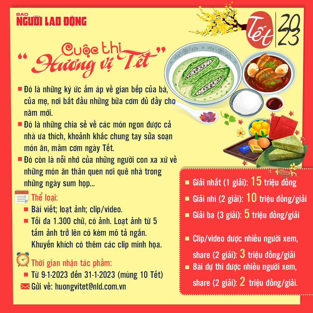 Mời tham gia cuộc thi &ldquo;Hương vị Tết&rdquo; - Ảnh 2.