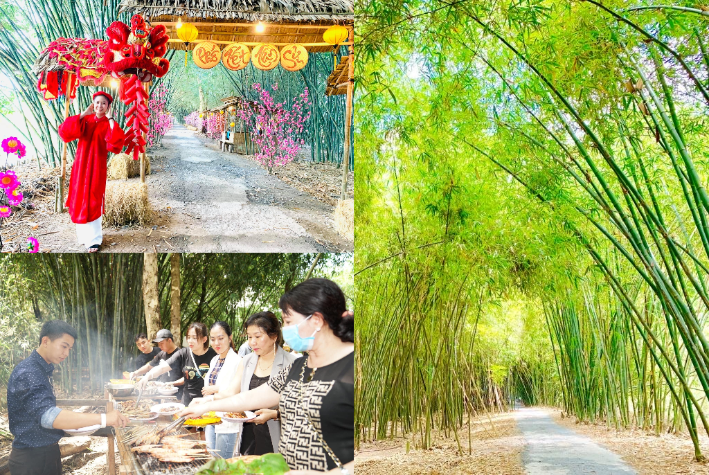 Độc đáo điểm du lịch sinh thái vườn tre mênh mông ở miền Tây
