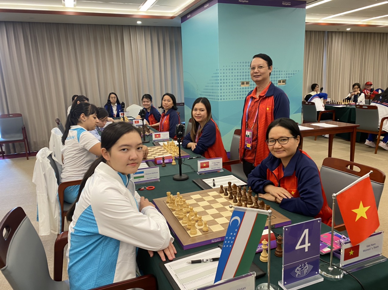ASIAD 19 ng&agrave;y 1-10: Tuyển cờ tướng gi&agrave;nh HCB đồng đội nam nữ - Ảnh 4.