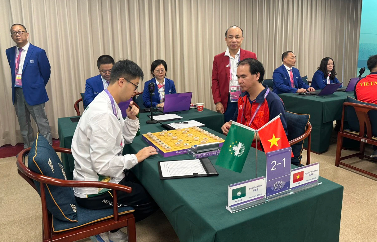 ASIAD 19: Cầu m&acirc;y Việt Nam thắng Trung Quốc, v&agrave;o chung kết nội dung 4 nữ - Ảnh 20.
