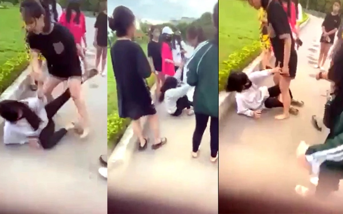 Nữ sinh lớp 8 đi học về bị nhiều bạn đánh hội đồng tại công viên - Ảnh 1.