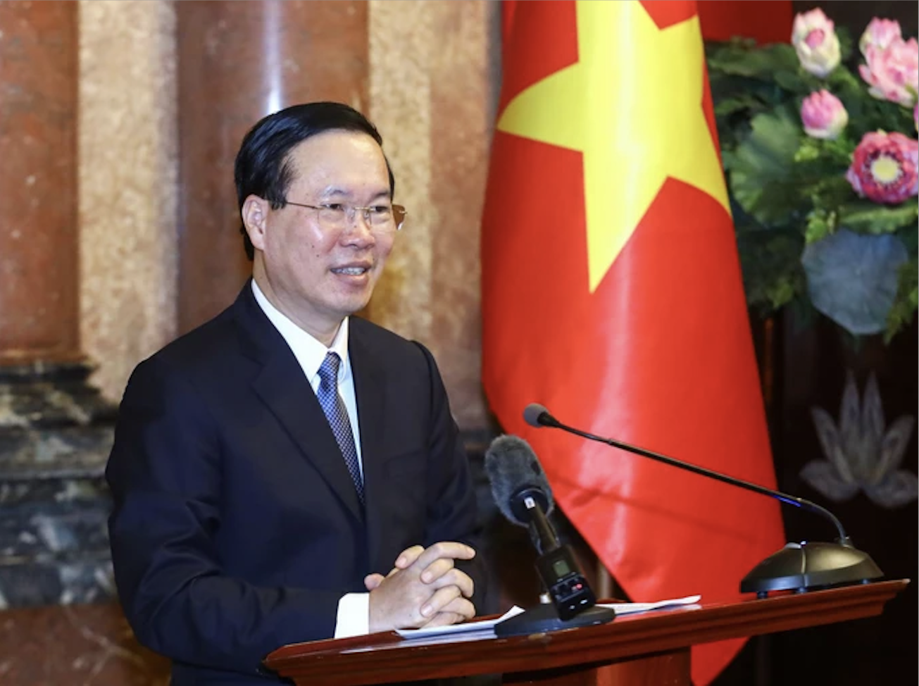Chủ tịch nước V&otilde; Văn Thưởng dự diễn đ&agrave;n 