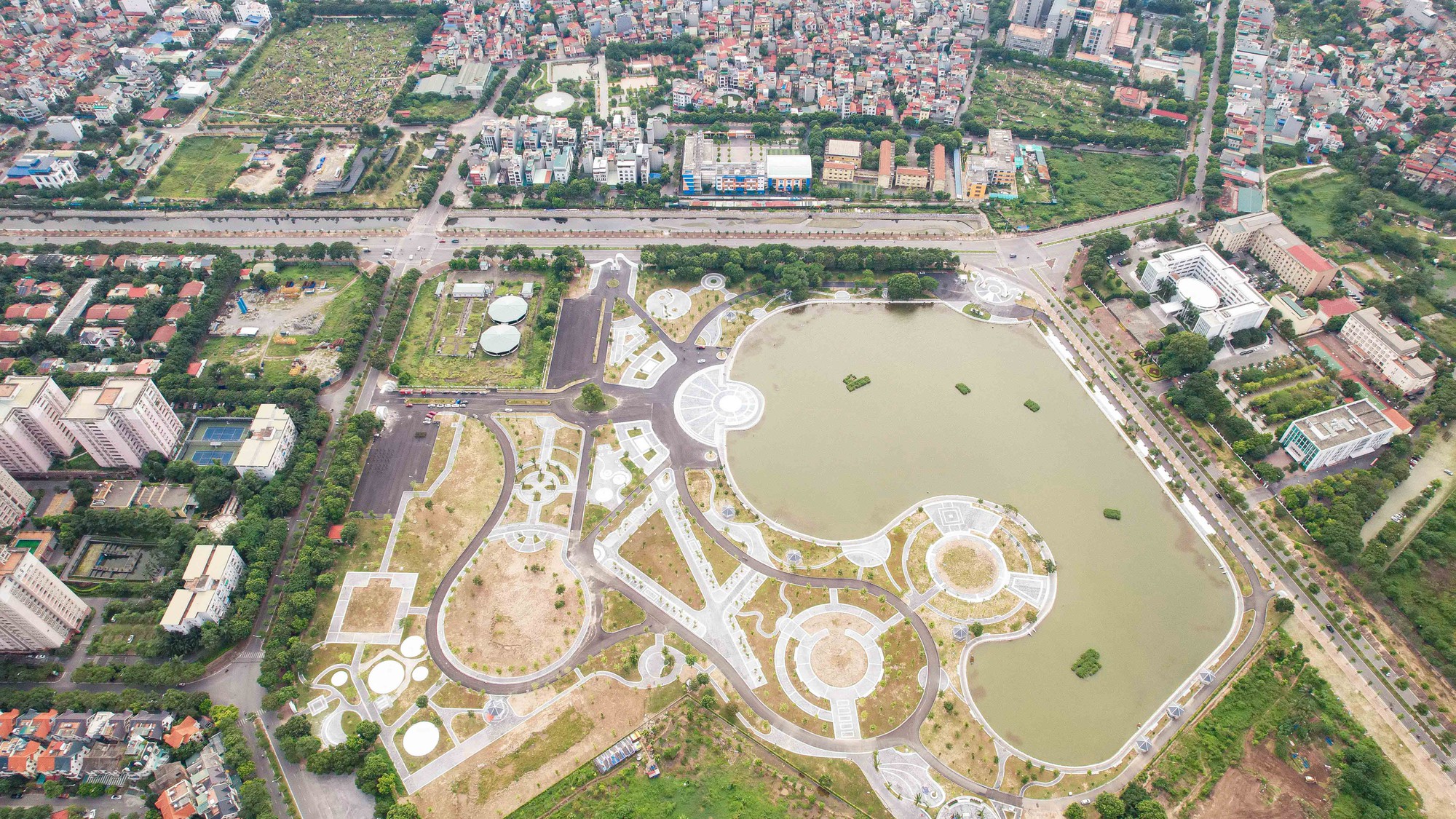 Hà Nội có thêm công viên rộng 157.000 m2, đầu tư gần 100 tỉ đồng - Ảnh 1.