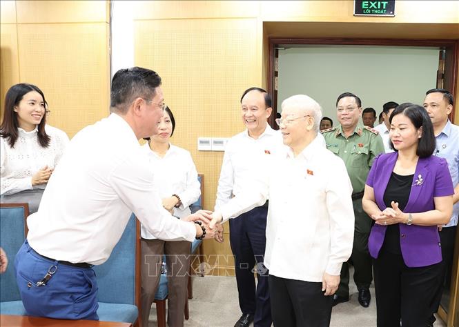 Những hình ảnh Tổng Bí thư Nguyễn Phú Trọng tiếp xúc cử tri