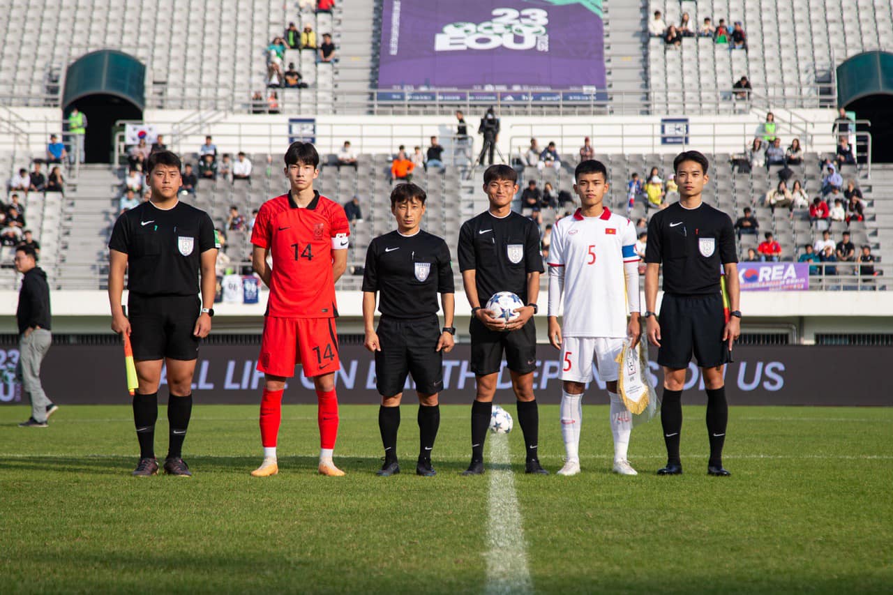 U18 Việt Nam kh&ocirc;ng thể tạo bất ngờ trước chủ nh&agrave; H&agrave;n Quốc - Ảnh 1.