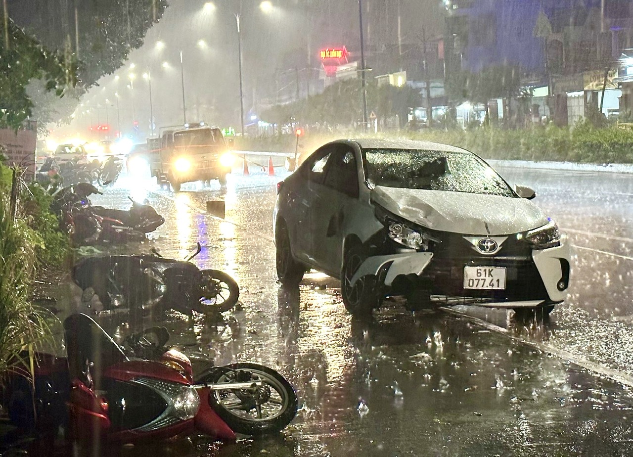 Kết quả xét nghiệm tài xế lái ô tô lùa nhiều xe máy, khiến người và xe nằm la liệt ở Bình Dương