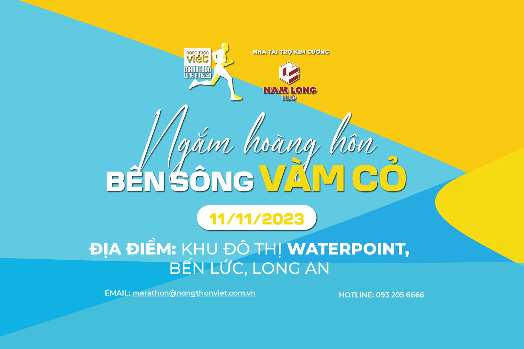 Giải chạy &ldquo;N&ocirc;ng th&ocirc;n Việt Marathon - Long An 2023&rdquo;: Ngắm ho&agrave;ng h&ocirc;n b&ecirc;n s&ocirc;ng V&agrave;m Cỏ - Ảnh 1.