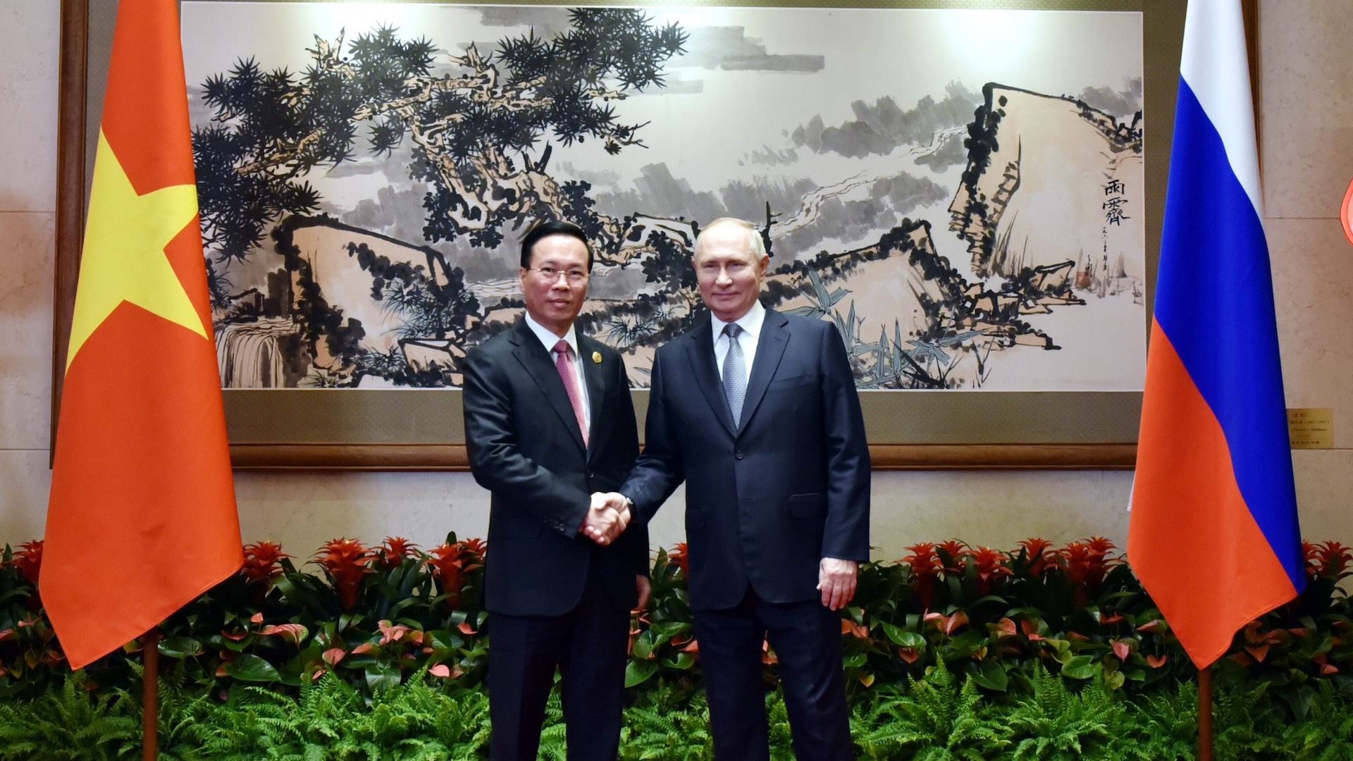 Chủ tịch nước Võ Văn Thưởng gặp Tổng thống Nga Vladimir Putin - Ảnh 1.