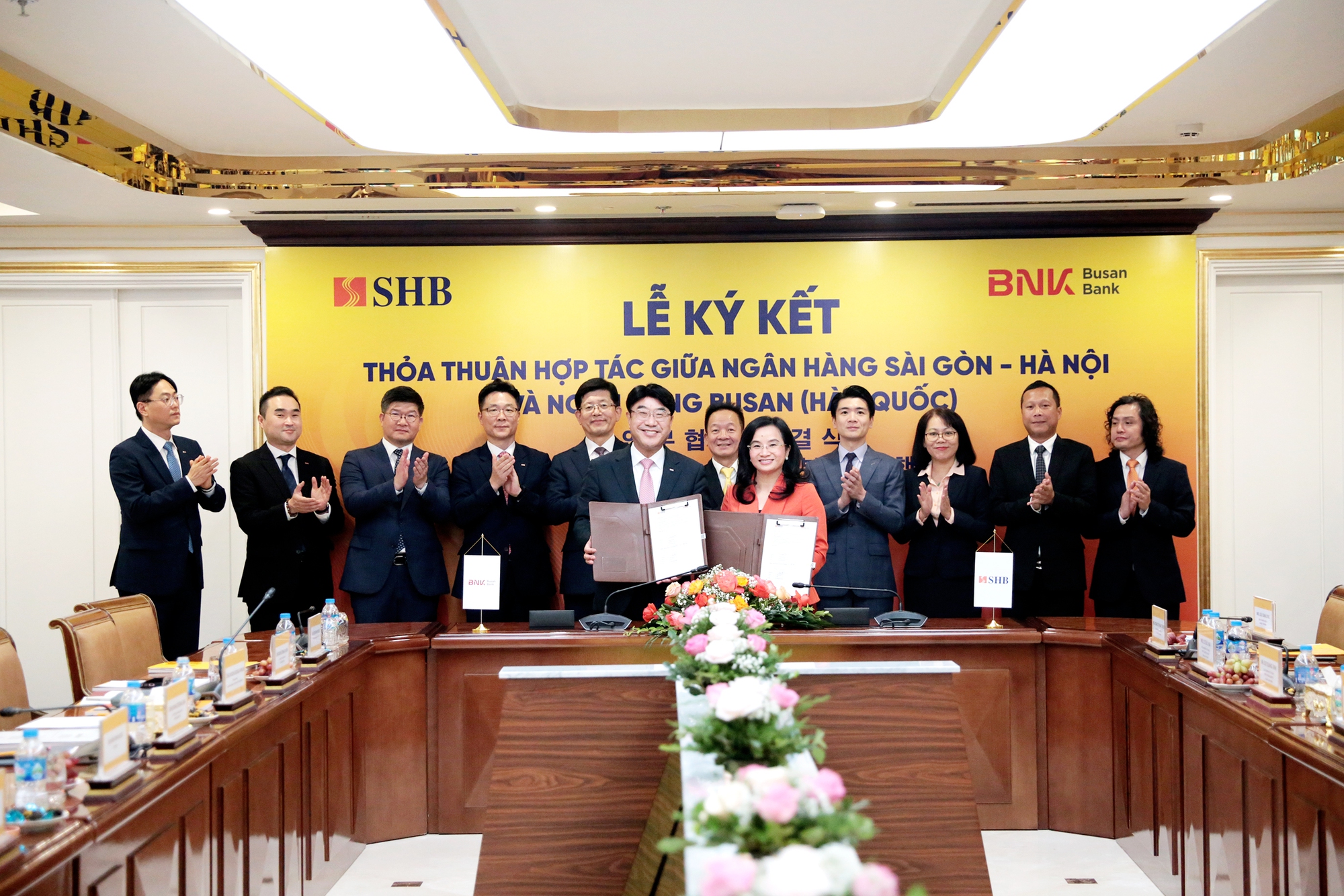 SHB thiết lập quan hệ hợp t&aacute;c với Ng&acirc;n h&agrave;ng Busan (H&agrave;n Quốc) - Ảnh 2.