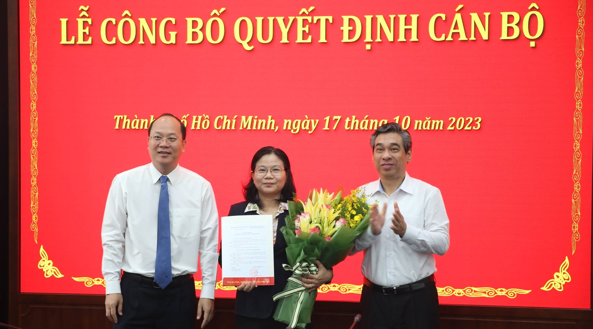 Ban Thường vụ Thành ủy TP HCM điều động cán bộ - Ảnh 1.