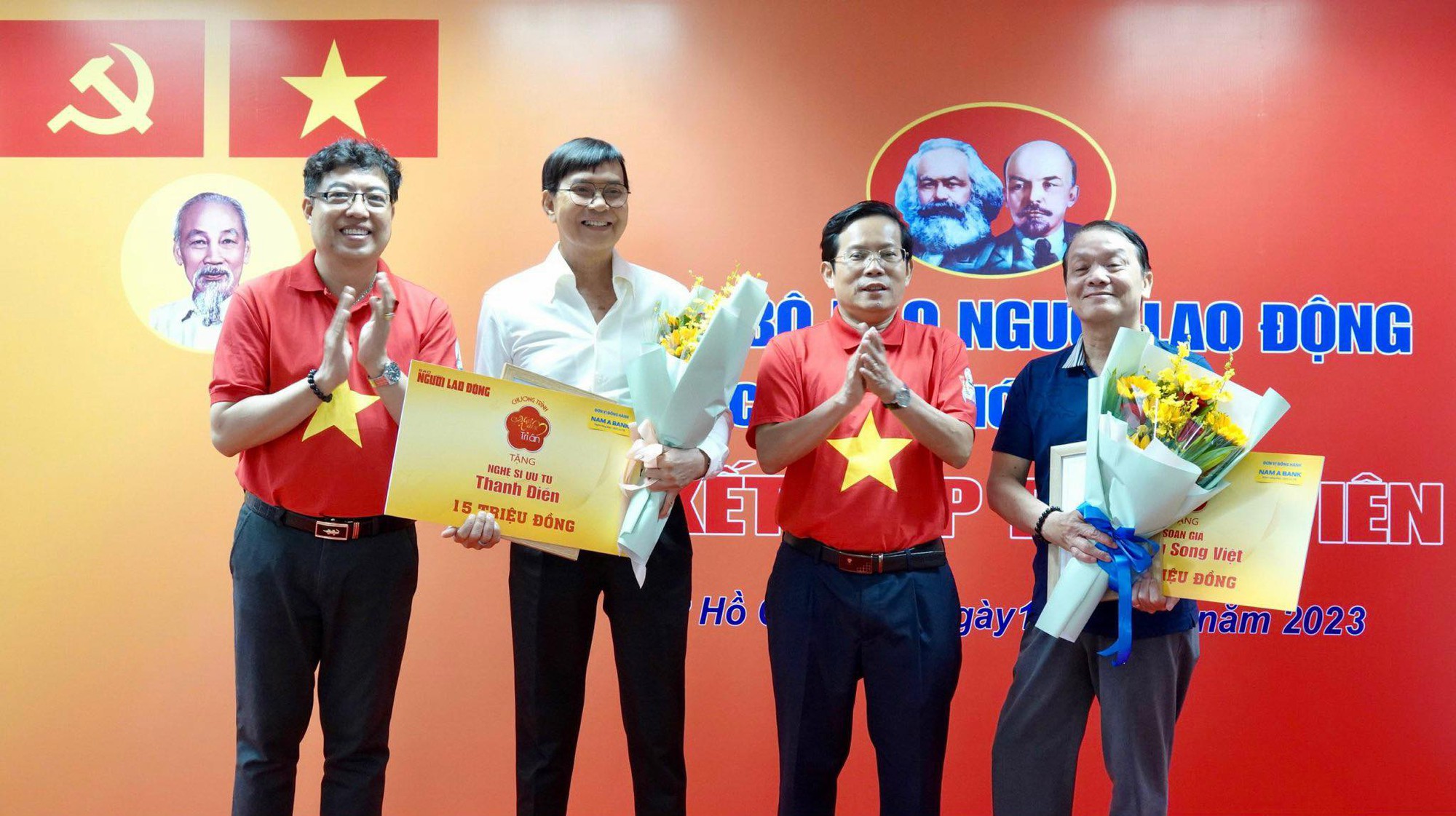 NSƯT Thanh Điền và soạn giả Hoàng Song Việt trải lòng với "Mai Vàng tri ân"