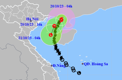 B&atilde;o số 5 di chuyển nhanh, ven biển Quảng Ninh - Hải Ph&ograve;ng c&oacute; gi&oacute; giật cấp 8 - Ảnh 1.