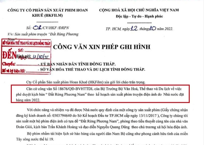 Đất rừng phương Nam kh&ocirc;ng phải phim Nh&agrave; nước đặt h&agrave;ng - Ảnh 3.