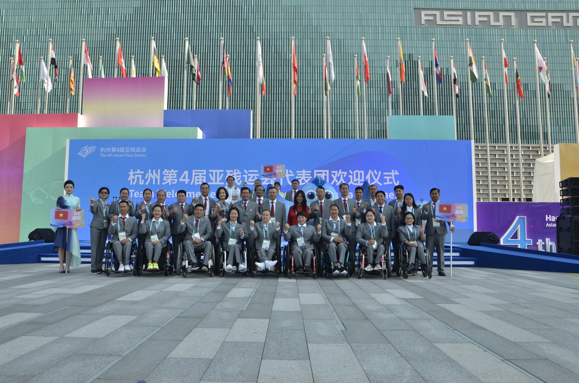 ASIAN Para Games 4: Quốc kỳ Việt Nam tung bay tại H&agrave;ng Ch&acirc;u - Ảnh 6.