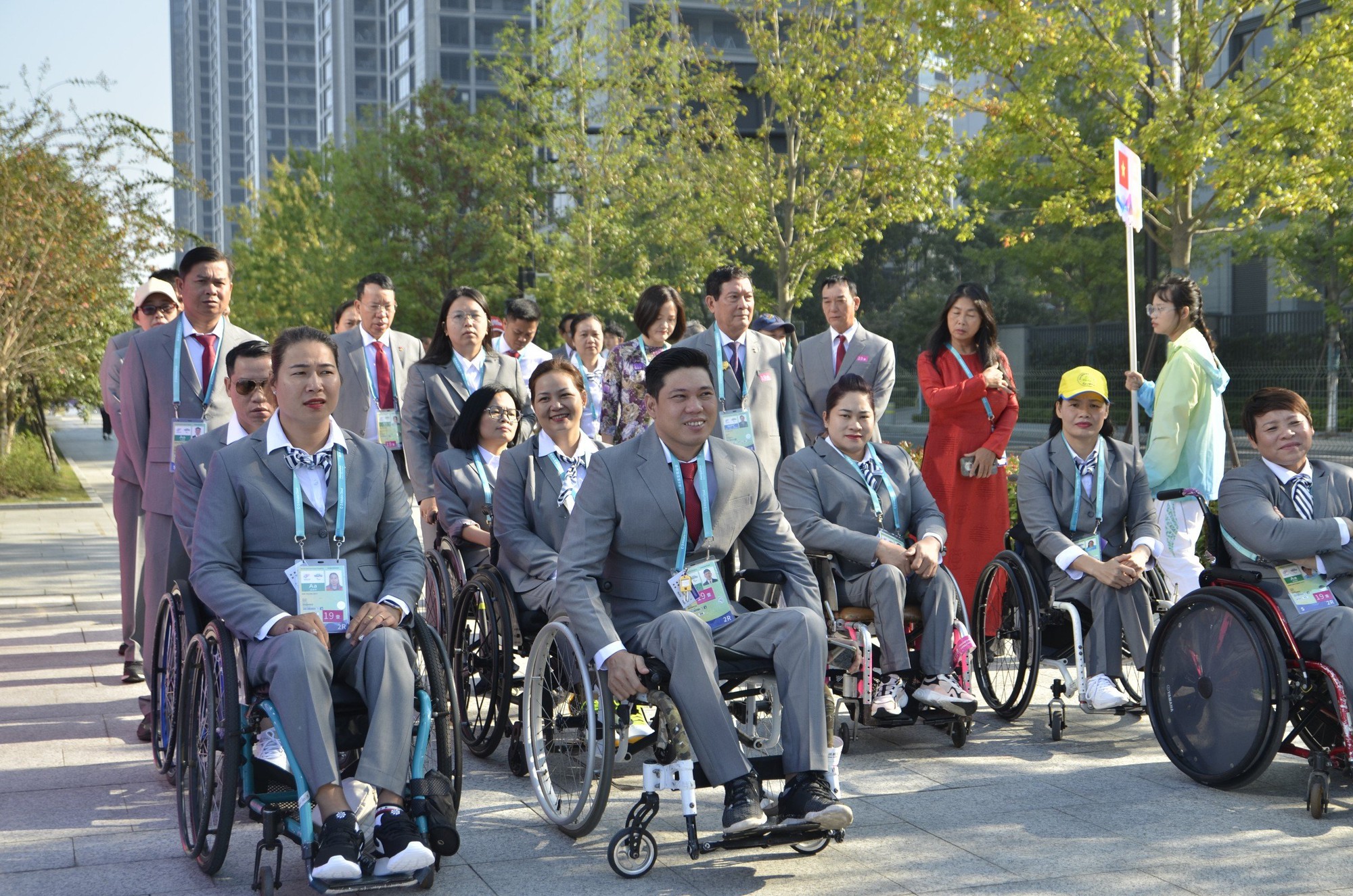 ASIAN Para Games 4: Quốc kỳ Việt Nam tung bay tại H&agrave;ng Ch&acirc;u - Ảnh 4.