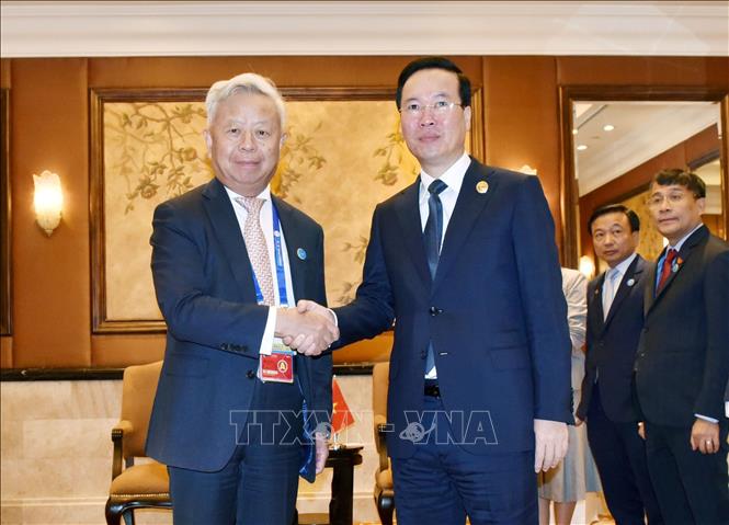 Chủ tịch nước gặp Chủ tịch Ng&acirc;n h&agrave;ng Đầu tư cơ sở hạ tầng ch&acirc;u &Aacute; - Ảnh 1.