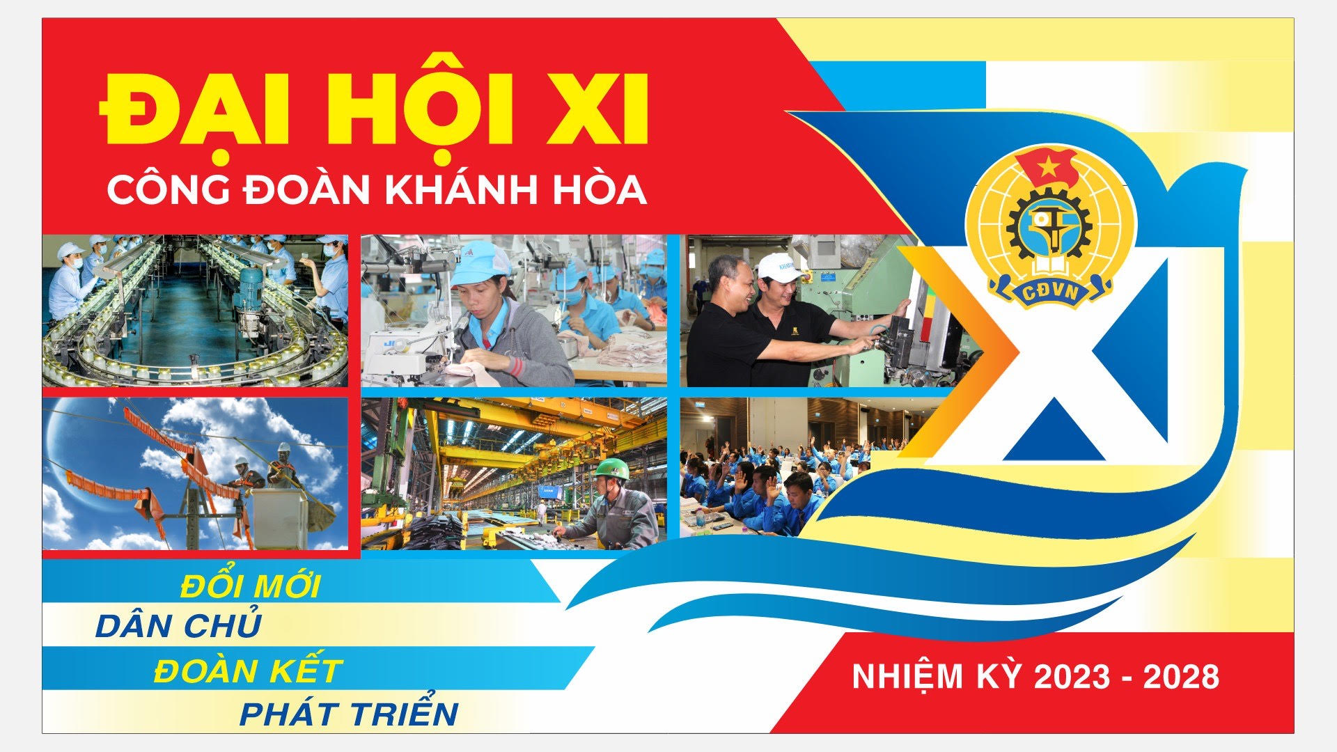 Đại hội XI Công đoàn Khánh Hoà: Ứng dụng công nghệ số vào công tác đại hội
