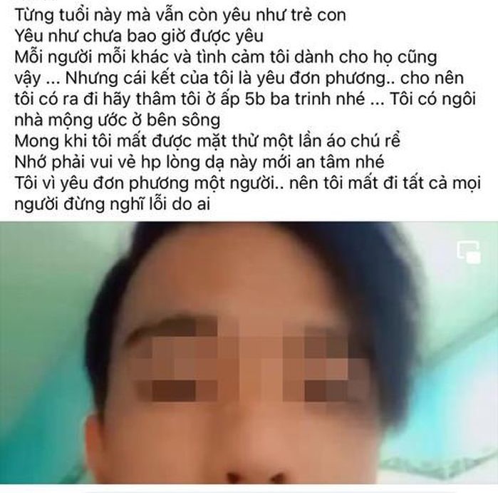 Nam thanh niên ở Bình Dương phát trực tiếp việc treo cổ tự tử