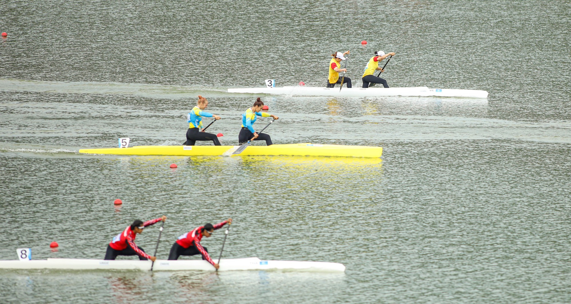 ASIAD 19: Cầu m&acirc;y Việt Nam thắng Trung Quốc, v&agrave;o chung kết nội dung 4 nữ - Ảnh 17.