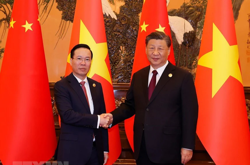 Chủ tịch nước Võ Văn Thưởng hội kiến Tổng Bí thư, Chủ tịch Trung Quốc Tập Cận Bình