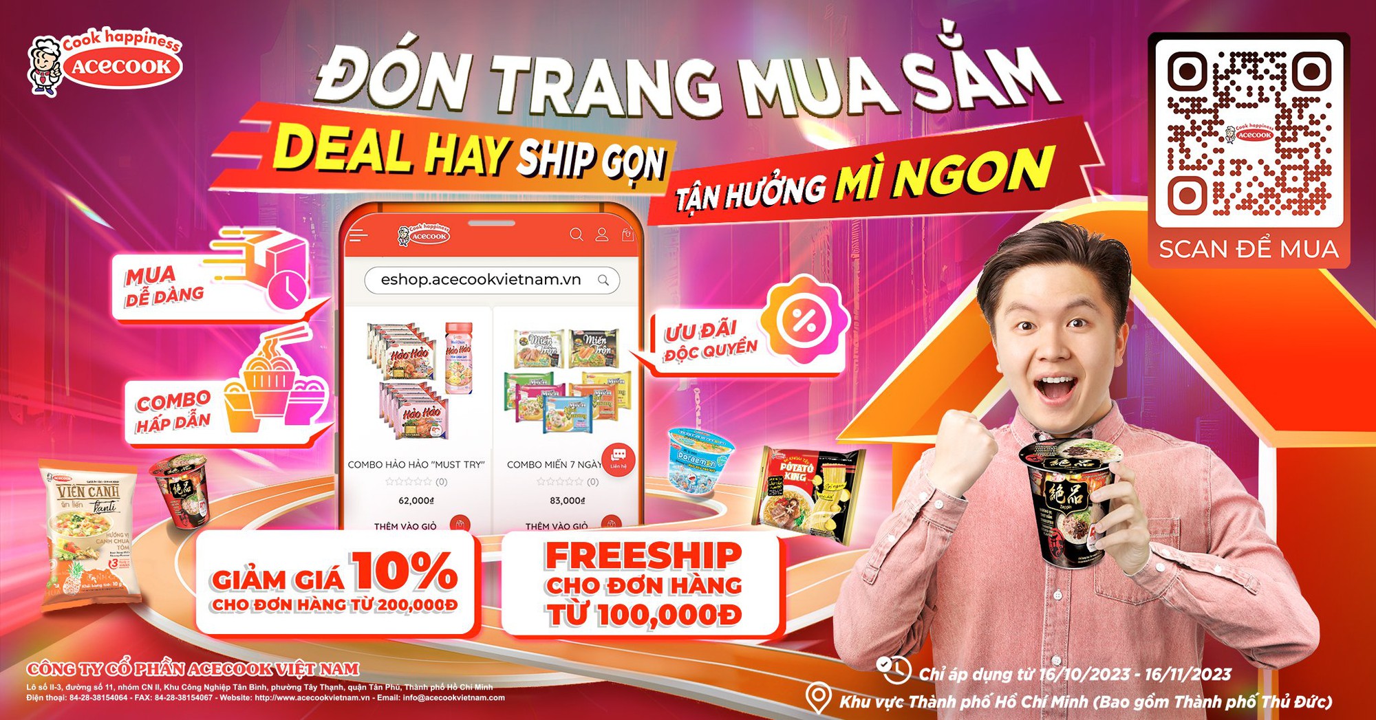 Acecook Việt Nam ra mắt trang web b&aacute;n h&agrave;ng thương mại điện tử ESHOP ACECOOOK VIỆT NAM - Ảnh 1.
